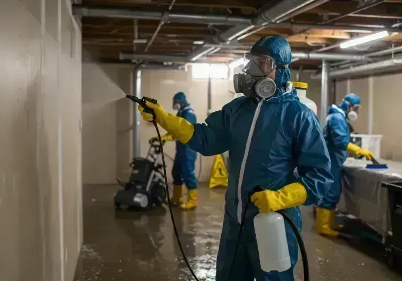 Basement Sanitization and Antimicrobial Treatment process in Algona, WA