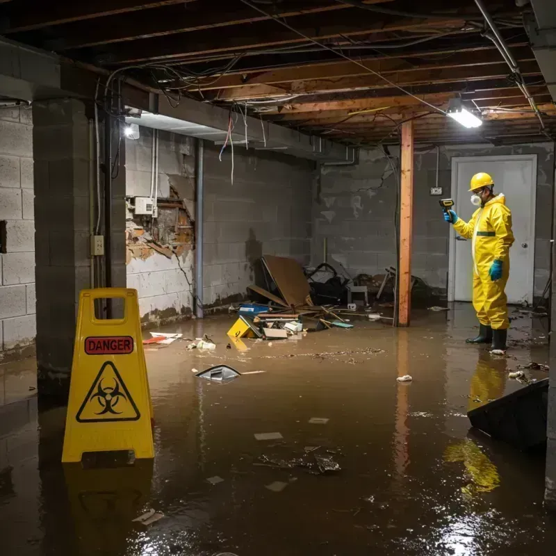 Flooded Basement Electrical Hazard in Algona, WA Property