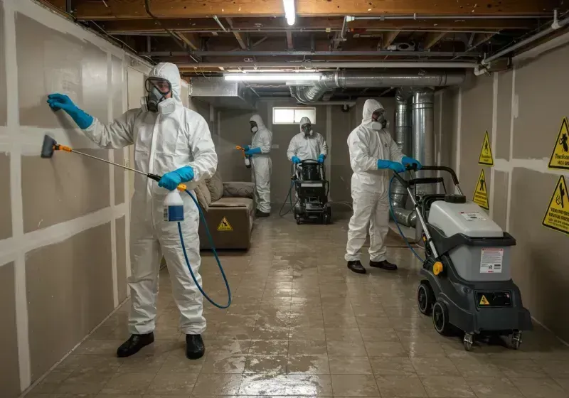 Basement Moisture Removal and Structural Drying process in Algona, WA